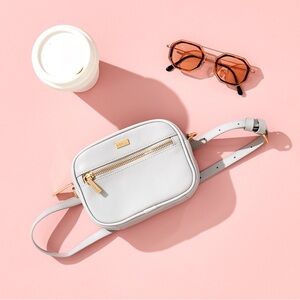 Kikki.K Gray Crossbody Belt Bag